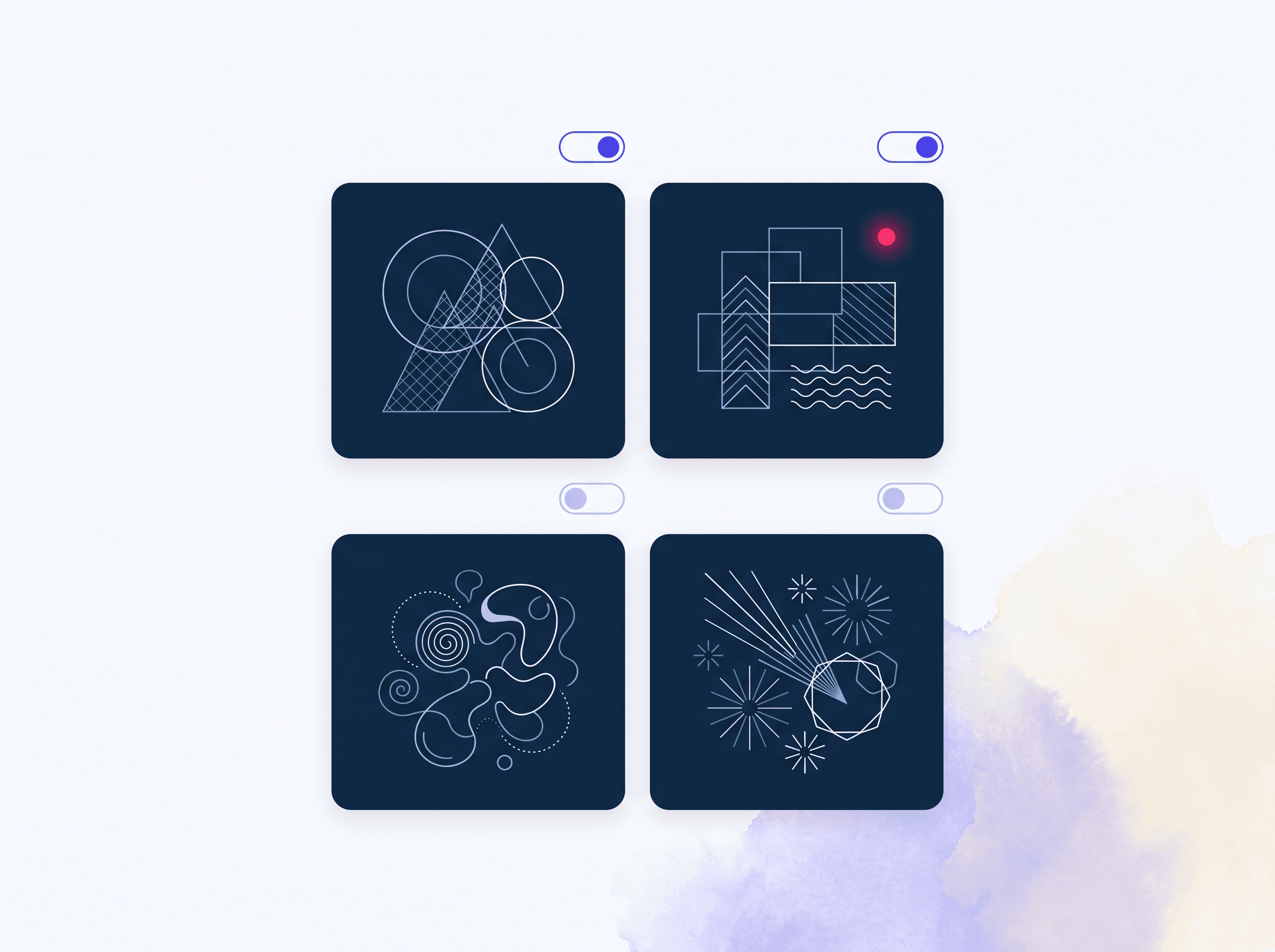 Painel de posts monitorados, com toggle de ativação por post